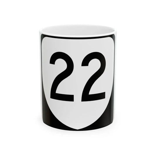 Virginia 22 (Virginia) (Road Sign) White Coffee Mug 11oz - Go Mug Yourself