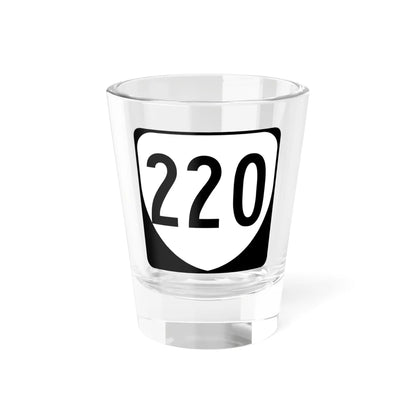 Virginia 220 1980 (Virginia) (Road Sign) Shot Glass 1.5oz 1.5oz - Go Mug Yourself