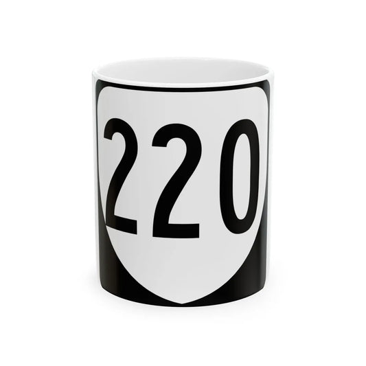 Virginia 220 1980 (Virginia) (Road Sign) White Coffee Mug 11oz - Go Mug Yourself