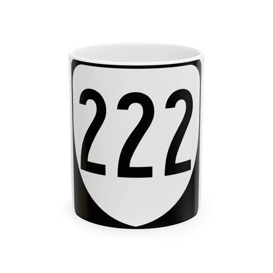 Virginia 222 1980 (Virginia) (Road Sign) White Coffee Mug 11oz - Go Mug Yourself