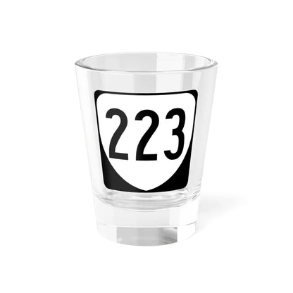 Virginia 223 1980 (Virginia) (Road Sign) Shot Glass 1.5oz 1.5oz - Go Mug Yourself