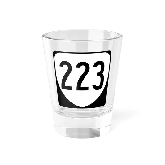 Virginia 223 1980 (Virginia) (Road Sign) Shot Glass 1.5oz 1.5oz - Go Mug Yourself