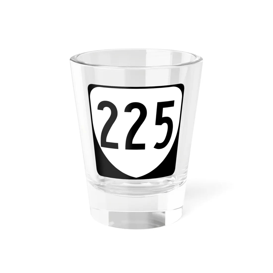 Virginia 225 1980 (Virginia) (Road Sign) Shot Glass 1.5oz 1.5oz - Go Mug Yourself