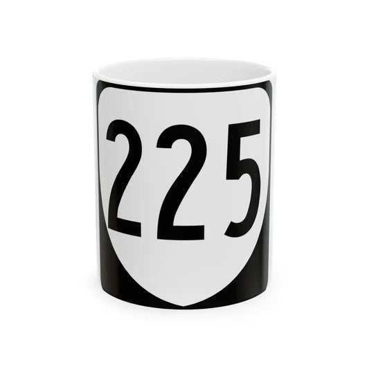 Virginia 225 1980 (Virginia) (Road Sign) White Coffee Mug 11oz - Go Mug Yourself