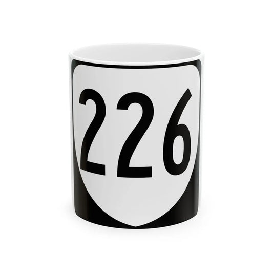 Virginia 226 1980 (Virginia) (Road Sign) White Coffee Mug 11oz - Go Mug Yourself