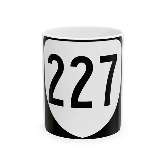 Virginia 227 1980 (Virginia) (Road Sign) White Coffee Mug 11oz - Go Mug Yourself