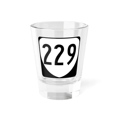 Virginia 229 1980 (Virginia) (Road Sign) Shot Glass 1.5oz 1.5oz - Go Mug Yourself
