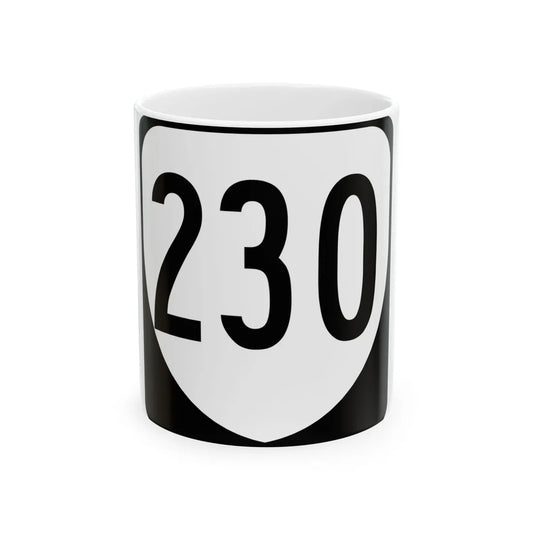 Virginia 230 1980 (Virginia) (Road Sign) White Coffee Mug 11oz - Go Mug Yourself