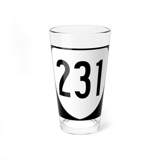 Virginia 231 1980 (Virginia) (Road Sign) Pint Glass 16oz 16oz - Go Mug Yourself