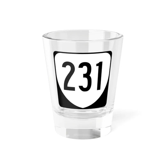 Virginia 231 1980 (Virginia) (Road Sign) Shot Glass 1.5oz 1.5oz - Go Mug Yourself
