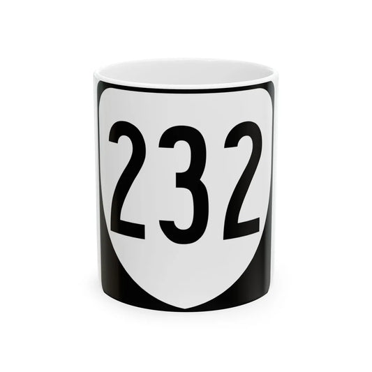 Virginia 232 1980 (Virginia) (Road Sign) White Coffee Mug 11oz - Go Mug Yourself