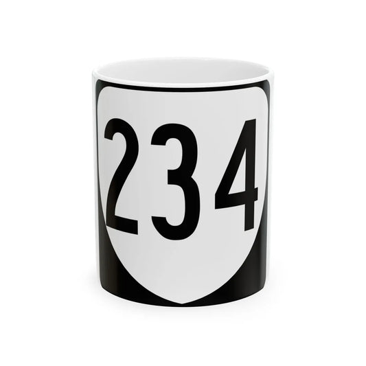 Virginia 234 1980 (Virginia) (Road Sign) White Coffee Mug 11oz - Go Mug Yourself