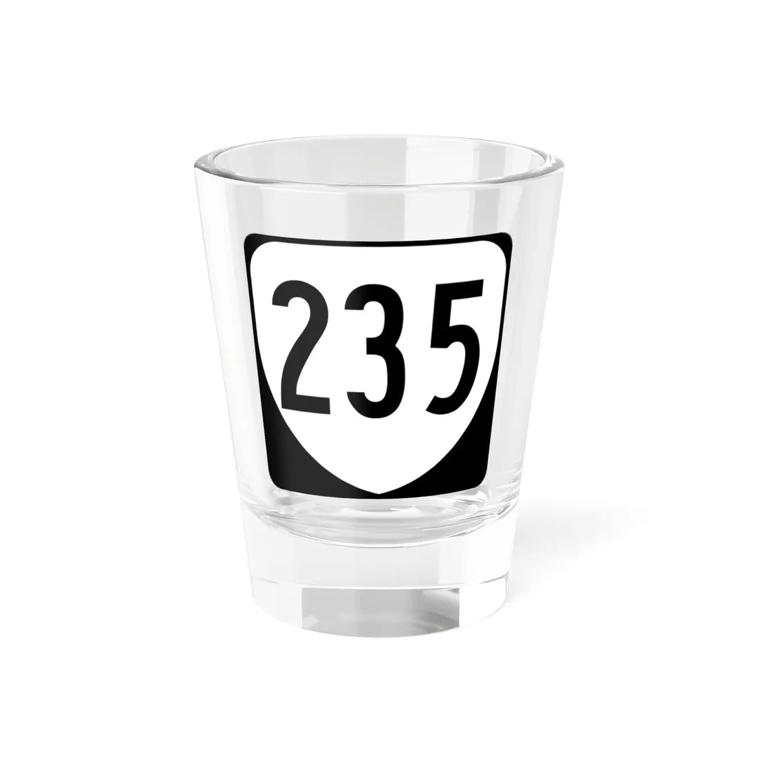 Virginia 235 1980 (Virginia) (Road Sign) Shot Glass 1.5oz 1.5oz - Go Mug Yourself