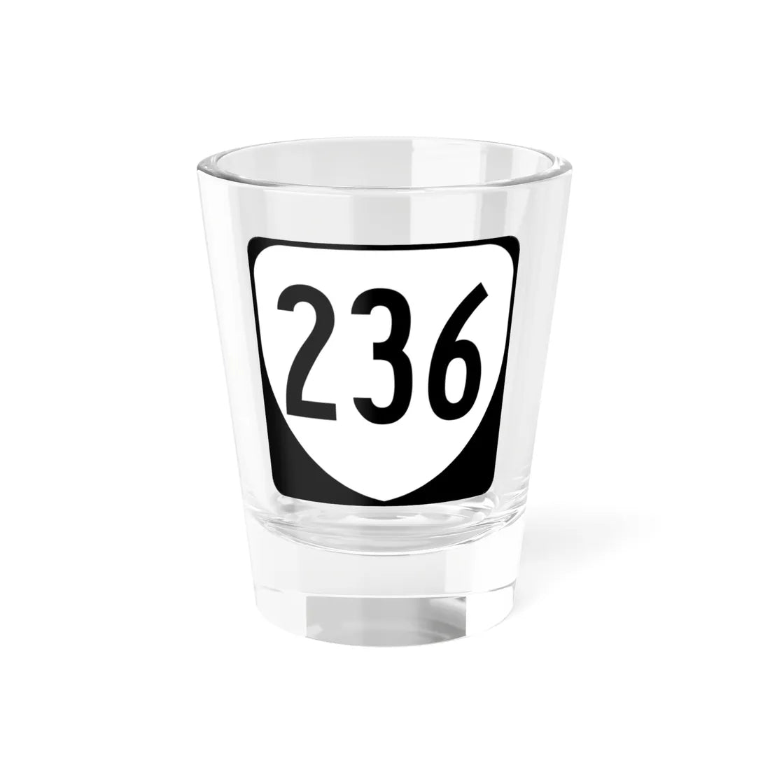 Virginia 236 1980 (Virginia) (Road Sign) Shot Glass 1.5oz 1.5oz - Go Mug Yourself
