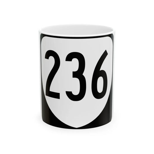 Virginia 236 1980 (Virginia) (Road Sign) White Coffee Mug 11oz - Go Mug Yourself