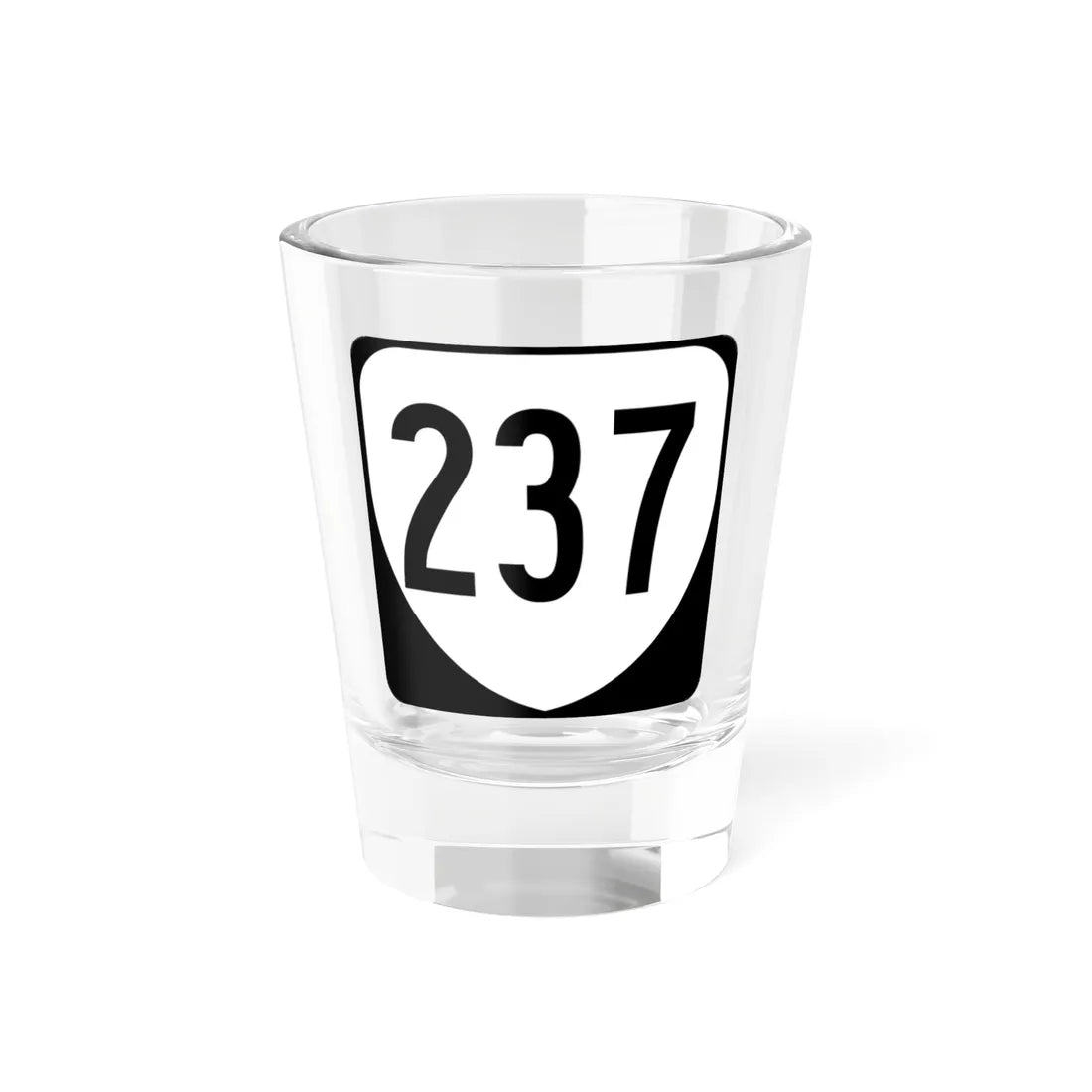 Virginia 237 1980 (Virginia) (Road Sign) Shot Glass 1.5oz - Go Mug Yourself