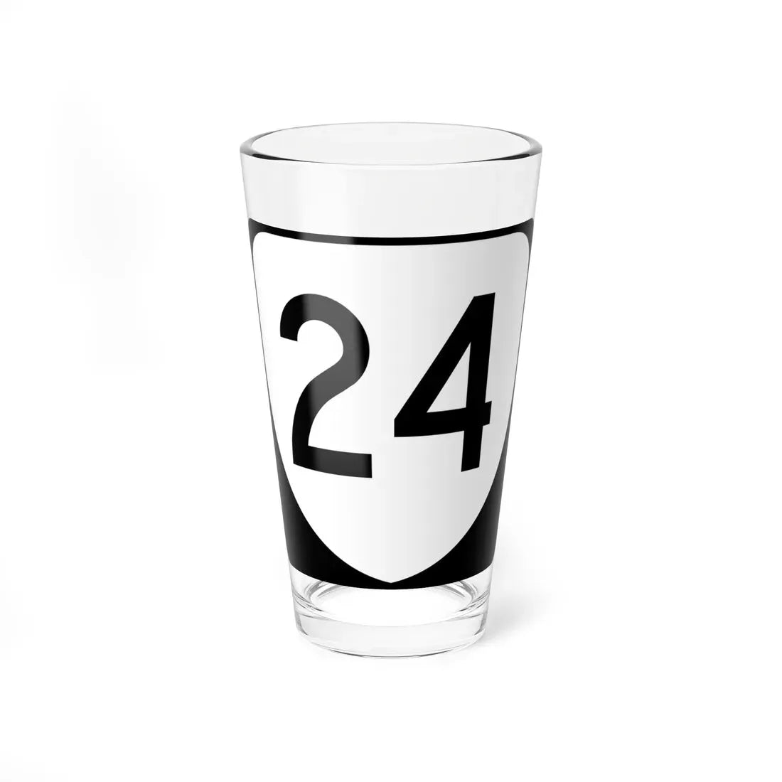 Virginia 24 (Virginia) (Road Sign) Pint Glass 16oz 16oz - Go Mug Yourself