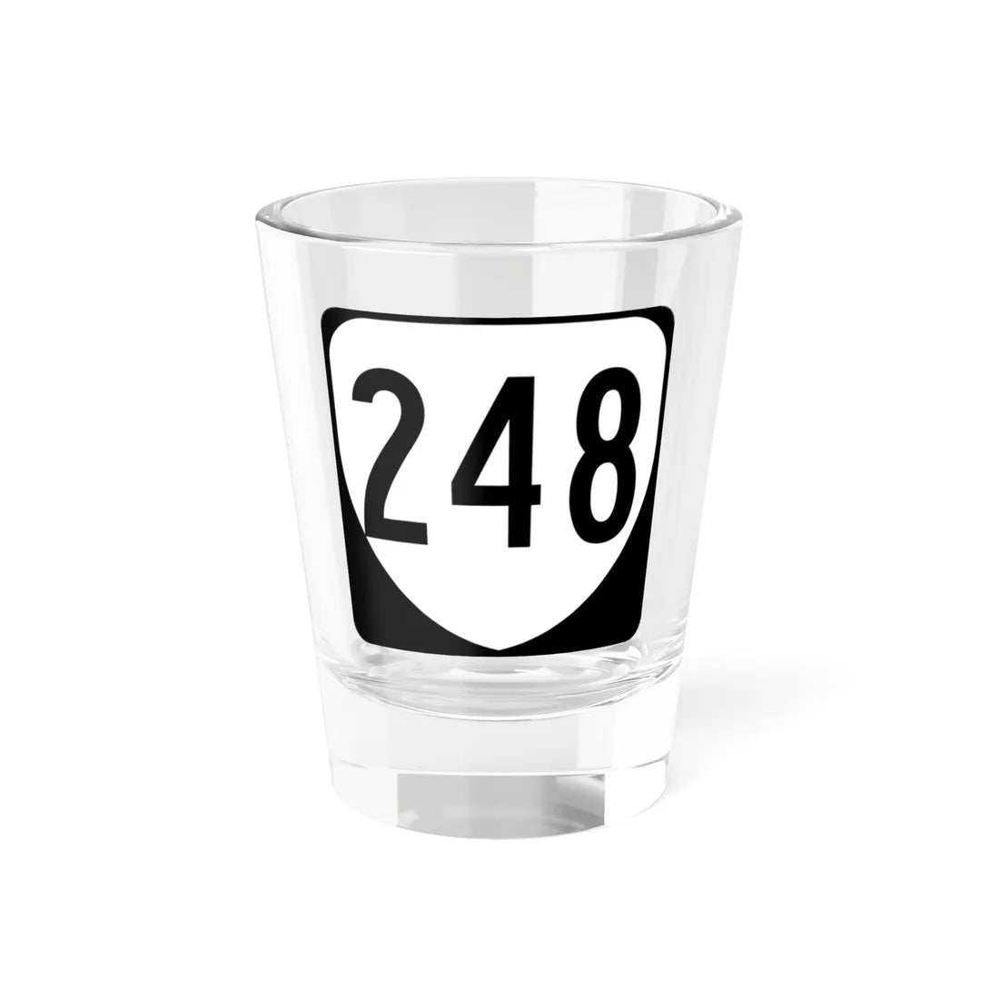 Virginia 248 1980 (Virginia) (Road Sign) Shot Glass 1.5oz 1.5oz - Go Mug Yourself