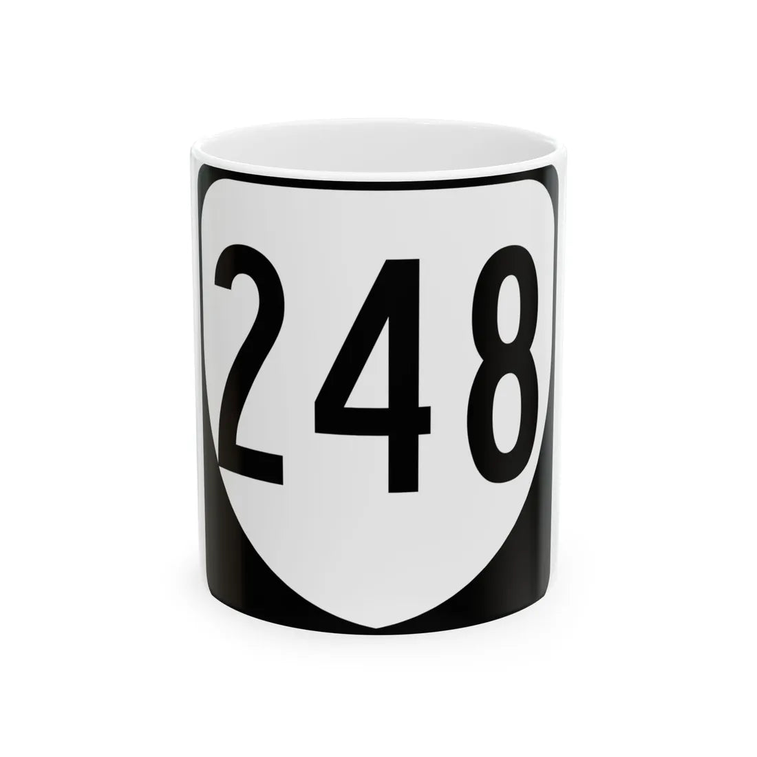 Virginia 248 1980 (Virginia) (Road Sign) White Coffee Mug 11oz - Go Mug Yourself