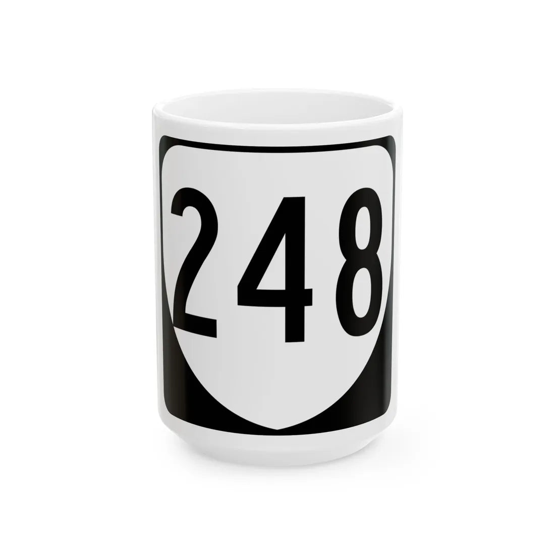 Virginia 248 1980 (Virginia) (Road Sign) White Coffee Mug 15oz - Go Mug Yourself