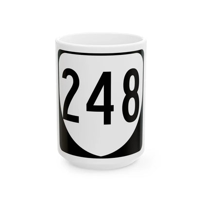 Virginia 248 1980 (Virginia) (Road Sign) White Coffee Mug 15oz - Go Mug Yourself