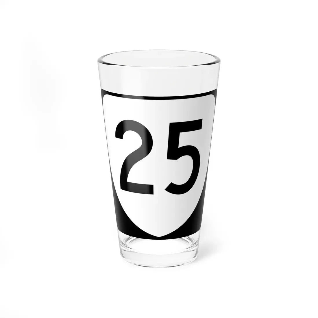 Virginia 25 (Virginia) (Road Sign) Pint Glass 16oz 16oz - Go Mug Yourself