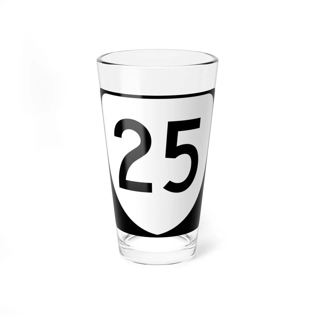 Virginia 25 (Virginia) (Road Sign) Pint Glss 16oz 16oz - Go Mug Yourself