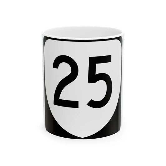 Virginia 25 (Virginia) (Road Sign) White Coffee Mug 11oz - Go Mug Yourself