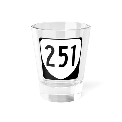 Virginia 251 1980 (Virginia) (Road Sign) Shot Glass 1.5oz 1.5oz - Go Mug Yourself