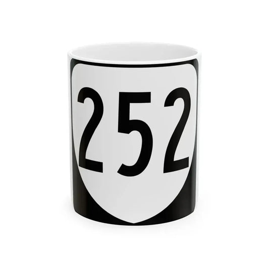 Virginia 252 1980 (Virginia) (Road Sign) White Coffee Mug 11oz - Go Mug Yourself