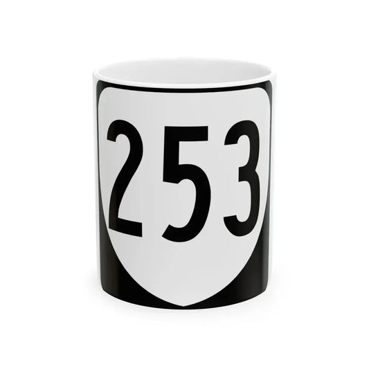Virginia 253 1980 (Virginia) (Road Sign) White Coffee Mug 11oz - Go Mug Yourself