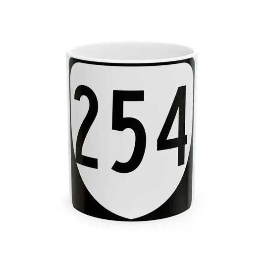 Virginia 254 1980 (Virginia) (Road Sign) White Coffee Mug 11oz - Go Mug Yourself