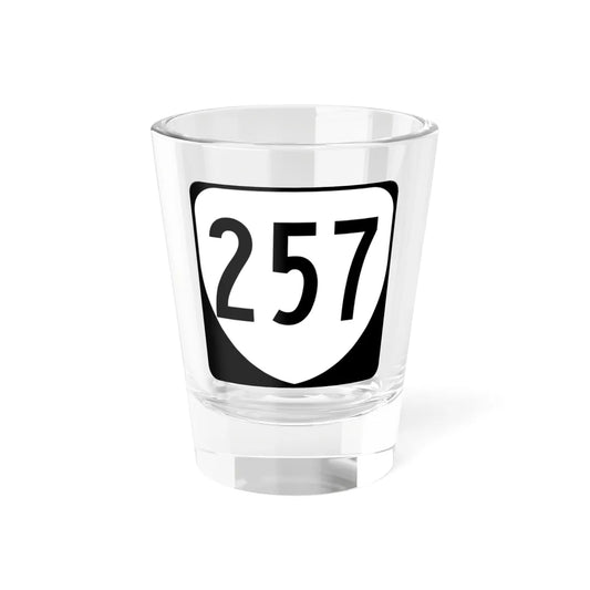 Virginia 257 1980 (Virginia) (Road Sign) Shot Glass 1.5oz 1.5oz - Go Mug Yourself