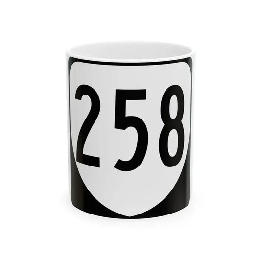 Virginia 258 1980 (Virginia) (Road Sign) White Coffee Mug 11oz - Go Mug Yourself