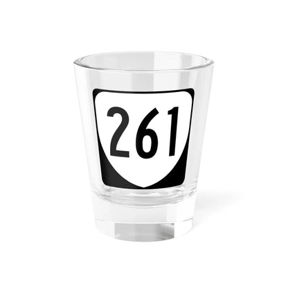 Virginia 261 1980 (Virginia) (Road Sign) Shot Glass 1.5oz 1.5oz - Go Mug Yourself