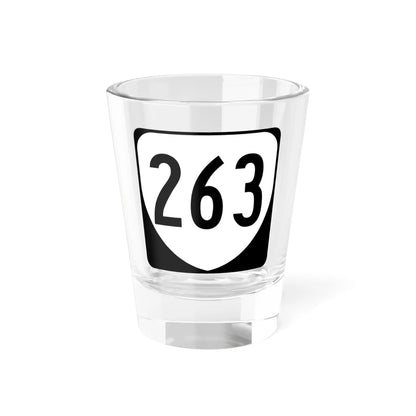 Virginia 263 1980 (Virginia) (Road Sign) Shot Glass 1.5oz 1.5oz - Go Mug Yourself