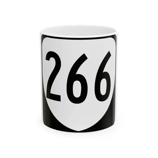 Virginia 266 1980 (Virginia) (Road Sign) White Coffee Mug 11oz - Go Mug Yourself