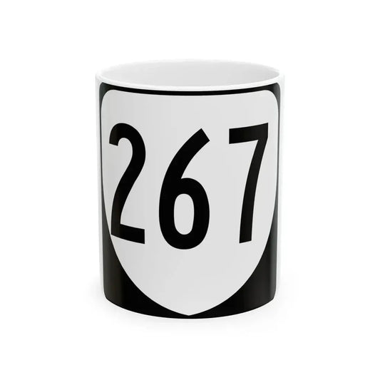 Virginia 267 1980 (Virginia) (Road Sign) White Coffee Mug 11oz - Go Mug Yourself
