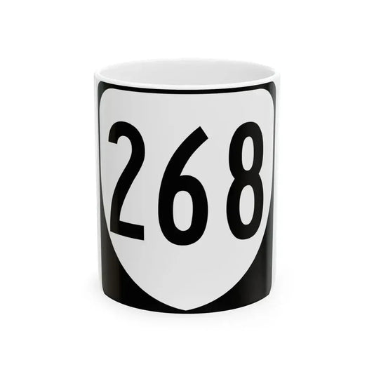 Virginia 268 1980 (Virginia) (Road Sign) White Coffee Mug 11oz - Go Mug Yourself
