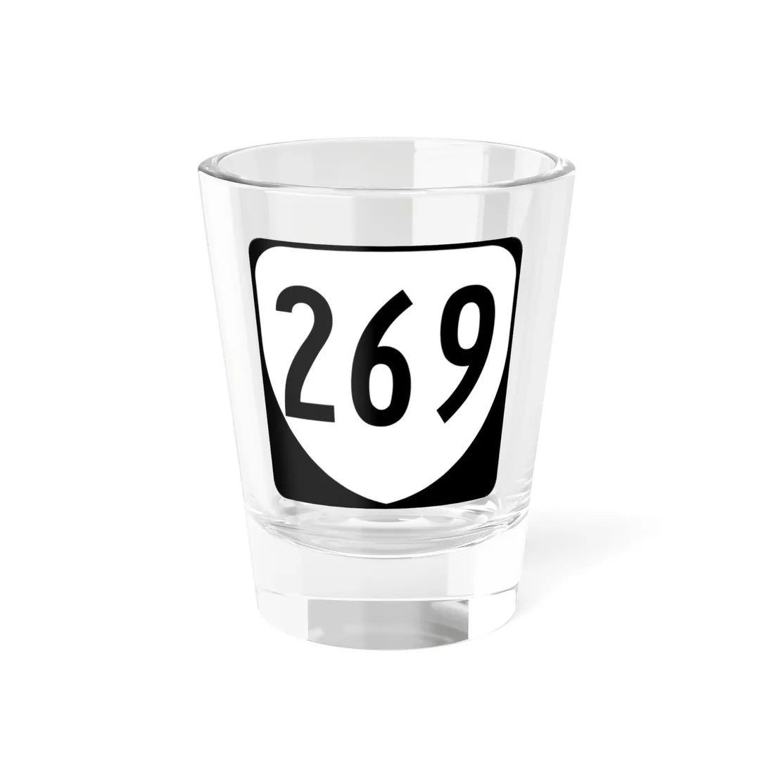 Virginia 269 1980 (Virginia) (Road Sign) Shot Glass 1.5oz 1.5oz - Go Mug Yourself