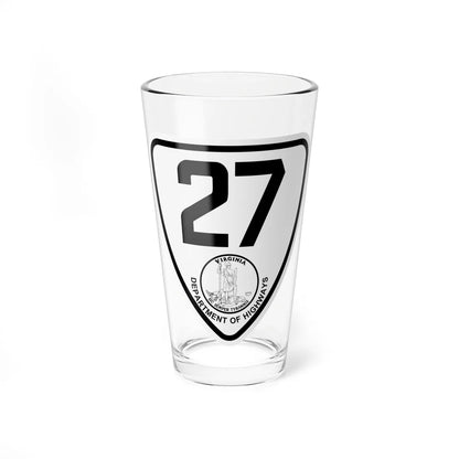 Virginia 27 1924 (Virginia) (Road Sign) Pint Glss 16oz 16oz - Go Mug Yourself
