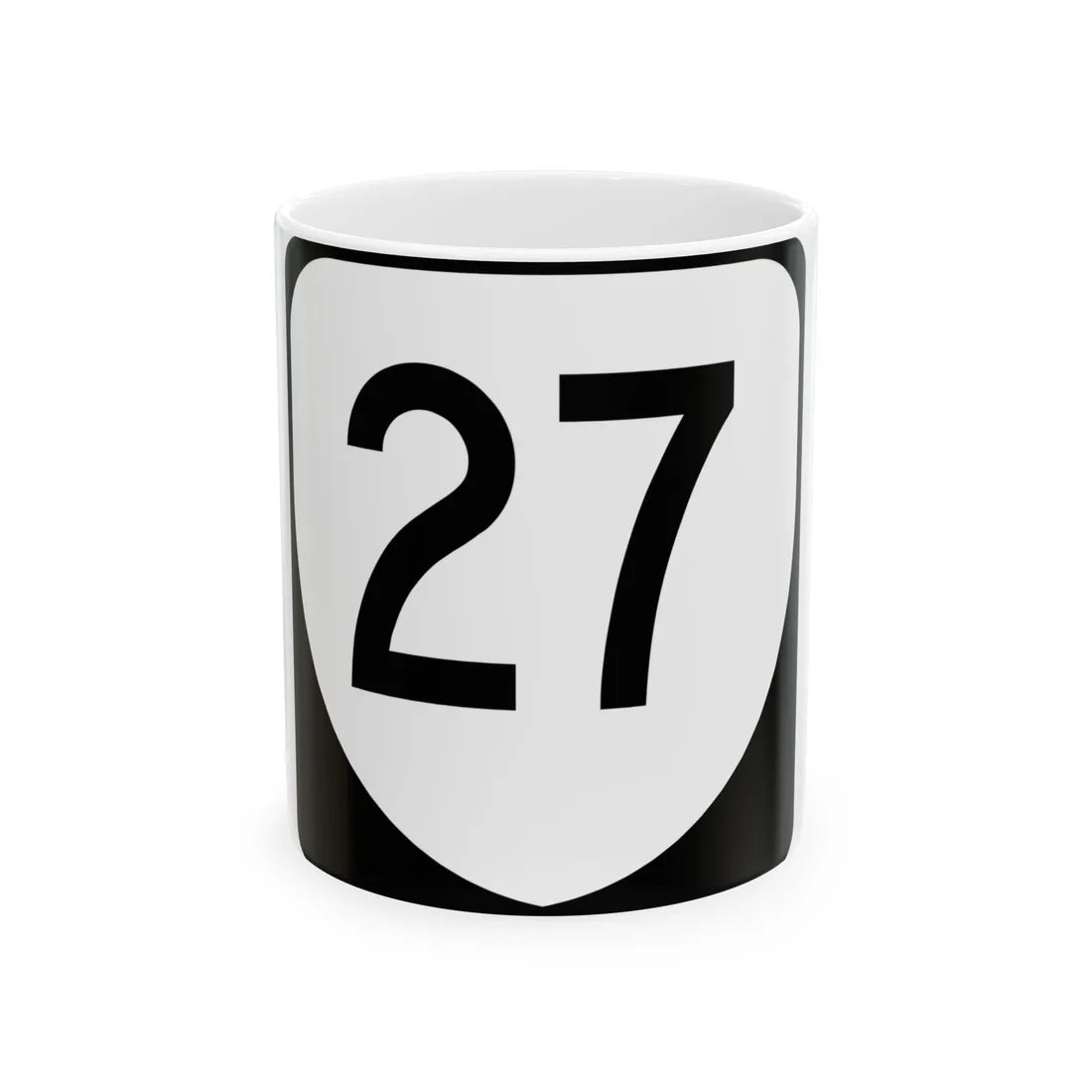 Virginia 27 (Virginia) (Road Sign) White Coffee Mug 11oz - Go Mug Yourself