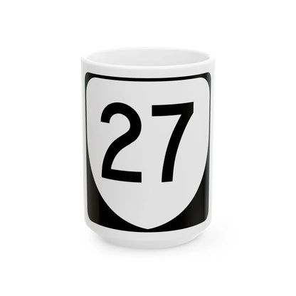 Virginia 27 (Virginia) (Road Sign) White Coffee Mug 15oz - Go Mug Yourself