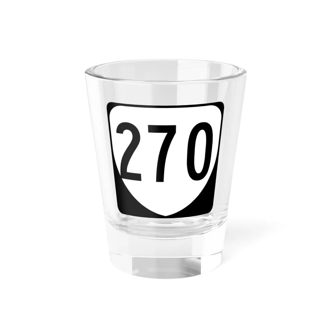 Virginia 270 1980 (Virginia) (Road Sign) Shot Glass 1.5oz 1.5oz - Go Mug Yourself
