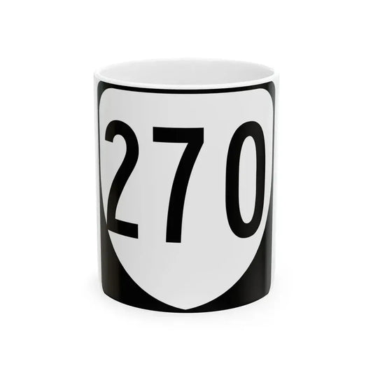 Virginia 270 1980 (Virginia) (Road Sign) White Coffee Mug 11oz - Go Mug Yourself