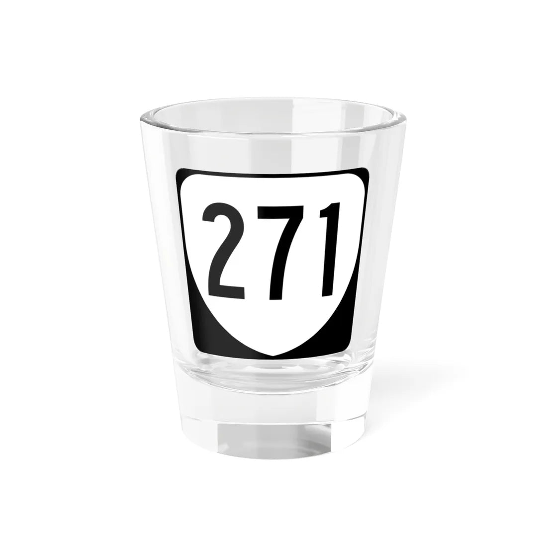 Virginia 271 1980 (Virginia) (Road Sign) Shot Glass 1.5oz 1.5oz - Go Mug Yourself