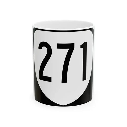 Virginia 271 1980 (Virginia) (Road Sign) White Coffee Mug 11oz - Go Mug Yourself