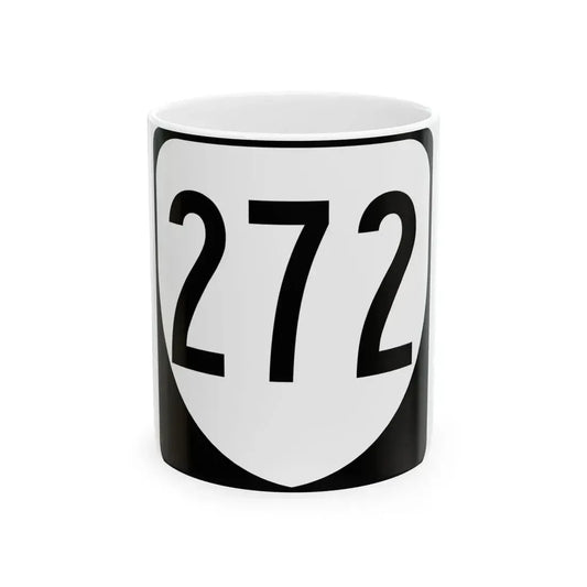 Virginia 272 1980 (Virginia) (Road Sign) White Coffee Mug 11oz - Go Mug Yourself