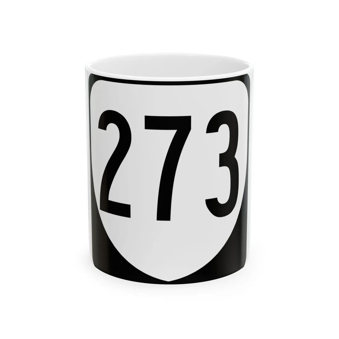 Virginia 273 1980 (Virginia) (Road Sign) White Coffee Mug 11oz - Go Mug Yourself