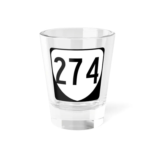 Virginia 274 1980 (Virginia) (Road Sign) Shot Glass 1.5oz 1.5oz - Go Mug Yourself